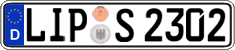 German license plate, Regular plates
