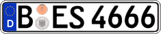 German license plate, Regular plates