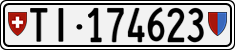 License plate of Switzerland, Cars