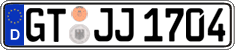 German license plate, Regular plates