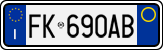 License plate of Italy, Cars (1994 year series)