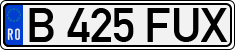 License plate of Romania, Regular plates