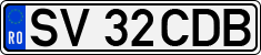 License plate of Romania, Regular plates