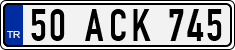 License plate of Turkey, Regular plates