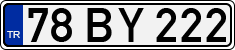 License plate of Turkey, Regular plates
