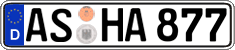 German license plate, Regular plates