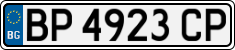 License plate of Bulgaria, Cars