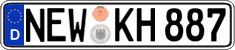 German license plate, Regular plates