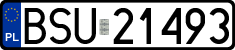 License plates of Poland, Regular car plates