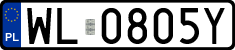 License plates of Poland, Regular car plates