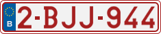 License plate of Belgium, Regular plates (2010)