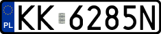 License plates of Poland, Regular car plates