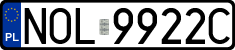 License plates of Poland, Regular car plates
