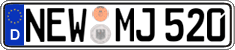 German license plate, Regular plates