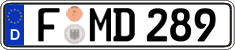 German license plate, Regular plates