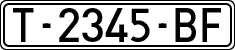 License plates of Spain, 1971 year series
