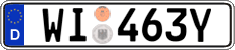 German license plate, Official services and consulates