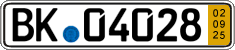 German license plate, Short-term transit plates