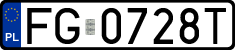 License plates of Poland, Regular car plates