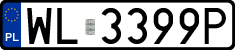 License plates of Poland, Regular car plates