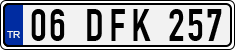 License plate of Turkey, Regular plates