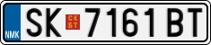 License plate of North Macedonia, Regular plates (2012)