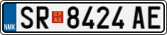 License plate of North Macedonia, Regular plates (2012)