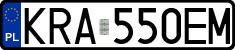 License plates of Poland, Regular car plates