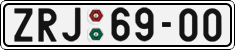 License plate of the Czech Republic, Cars (1960)