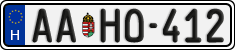 license plates of Hungary, Regular plates (2022)