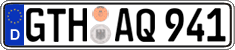 German license plate, Regular plates