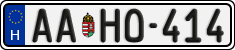 license plates of Hungary, Regular plates (2022)