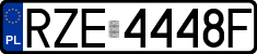 License plates of Poland, Regular car plates