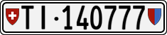 License plate of Switzerland, Cars