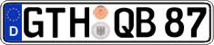 German license plate, Regular plates