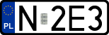 License plates of Poland, Regular car plates