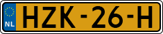 License plate of the Netherlands, Cars