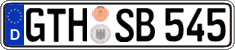 German license plate, Regular plates