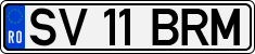 License plate of Romania, Regular plates