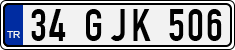 License plate of Turkey, Regular plates