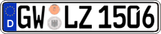 German license plate, Regular plates
