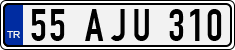 License plate of Turkey, Regular plates
