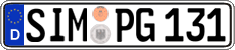 German license plate, Regular plates