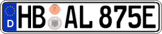 German license plate, Electric vehicles