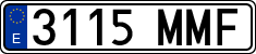 License plates of Spain, Ordinary (2000)