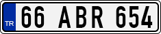 License plate of Turkey, Regular plates