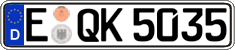 German license plate, Regular plates