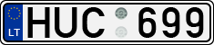 License plate of Lithuania, Cars