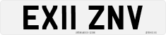 License plate of the United Kingdom, 2001 year system