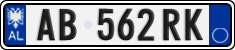 License plate of Albania, Cars (2011)